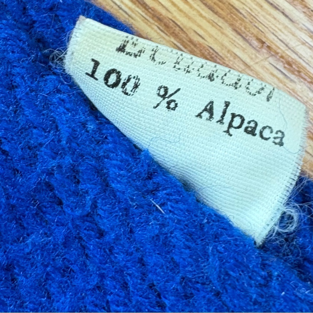 100% Alpaca Wool Poncho Cape Made in Ecuador - Picture 3 of 16